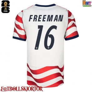Förenta stater Alex Freeman #16 Hemmatröja VM 2026 Kortärmad